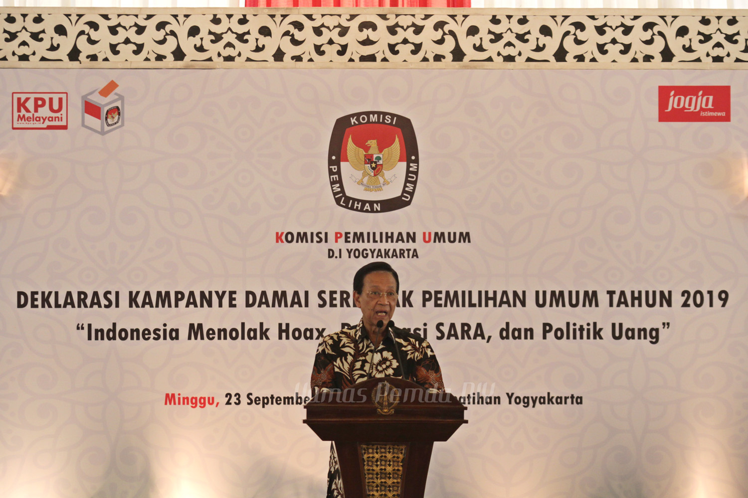 Deklarasi Kampanye Damai KPU di Bangsal Kepatihan Yogyakarta