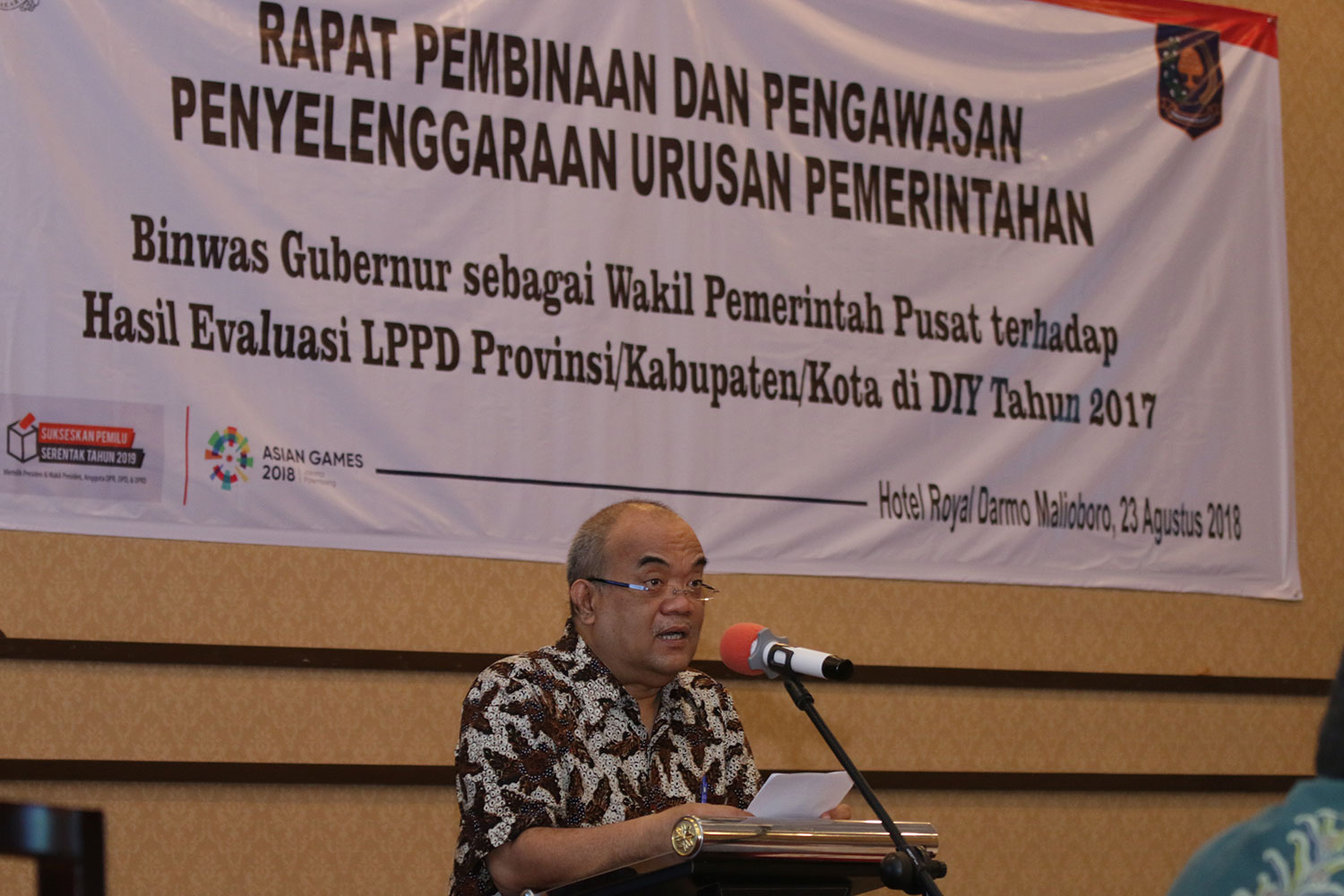 Wagub DIY Hadiri LPPD di Royal Darmo Yogyakarta